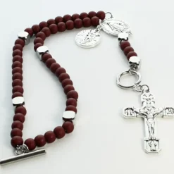 Palais du Rosaire Bracelet de combat de Saint Michel avec livret Français et Anglais^ Bracelet Fantaisie