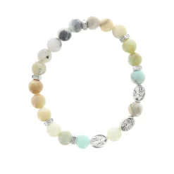 Palais du Rosaire Bracelet de l'Ange Gardien en pierre avec boite présentoir^ Bracelet Fantaisie