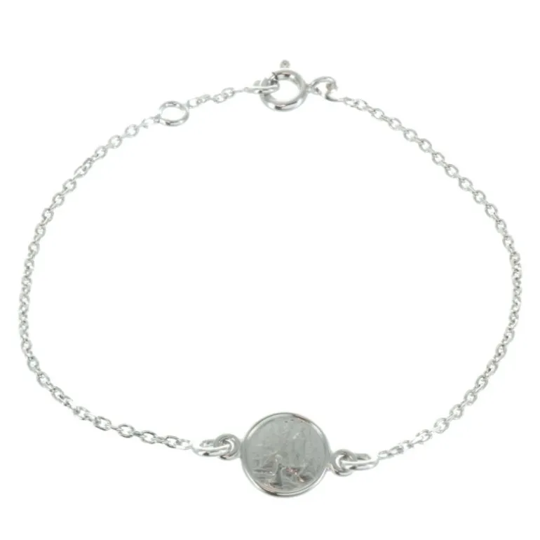 Palais du Rosaire Bracelet de Lourdes en Argent massif^ Bracelet Argent