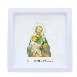 Palais du Rosaire Bracelet de Saint-Joseph en pierre avec boite présentoir^ Bracelet Fantaisie