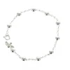 Palais du Rosaire Bracelet dizainier en argent avec croix 18 cm^ Bracelet Dizainier | Bracelet Argent