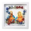 Palais du Rosaire Bracelet du Sacré Coeur de Jésus et Marie en pierre avec sa boite^ Bracelet Fantaisie