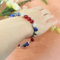 Palais du Rosaire Bracelet du Sacré Coeur de Jésus et Marie en pierre avec sa boite^ Bracelet Fantaisie