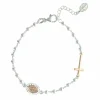 Palais du Rosaire Bracelet en Argent avec une médaille de la Vierge Miraculeuse et une croix^ Bracelet Argent