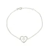 Palais du Rosaire Bracelet en argent d'une Croix dans un coeur^ Bracelet Argent