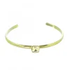 Palais du Rosaire Bracelet jonc doré avec une pierre strass^ Bracelet Fantaisie