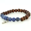 Palais du Rosaire Bracelet élastique perles bois et pierres naturelles^ Bracelet Fantaisie