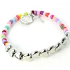 Palais du Rosaire Bracelet perles multicolores et coeurs^ Bracelet Fantaisie