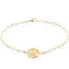 Palais du Rosaire Bracelet Plaqué Or, médaille centrale double face Apparition de Lourdes et Vierge Marie^ Bracelet Plaqué Or