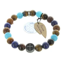 Palais du Rosaire Bracelet religieux avec des pierres naturelles^ Bracelet Fantaisie