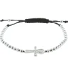 Palais du Rosaire Bracelet religieux avec une croix de vie en zirconium^ Bracelet Fantaisie