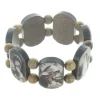 Palais du Rosaire Bracelet religieux en bois avec des images de la Vierge^ Bracelet Fantaisie