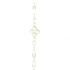 Palais du Rosaire Bracelet religieux en métal doré avec croix en zircon^ Bracelet Fantaisie