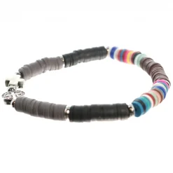 Palais du Rosaire Bracelet Saint Benoît avec perles heishi^ Bracelet Fantaisie