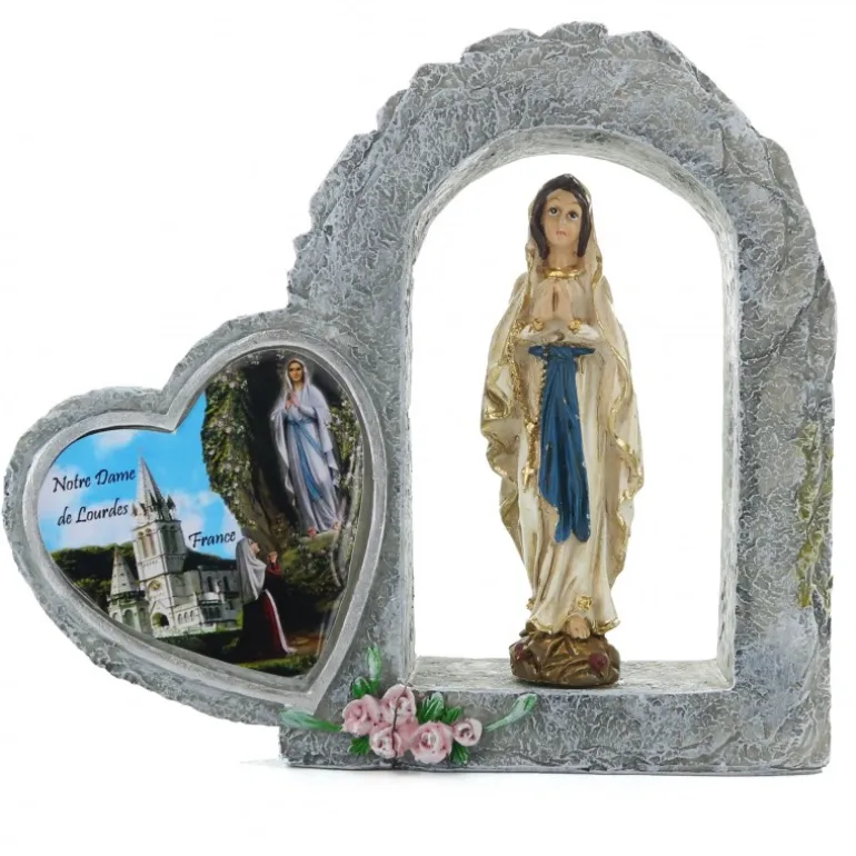 Palais du Rosaire Cadre à poser avec Statue de la Vierge Marie^ Cadre Religieux