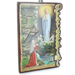 Palais du Rosaire Cadre Apparition en bois 10x15 cm^ Cadre Religieux
