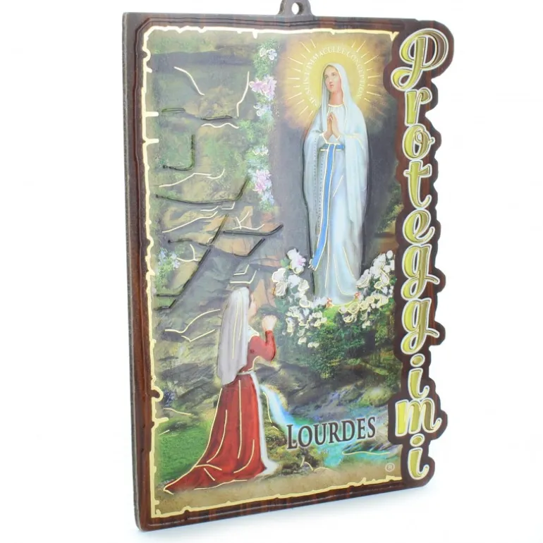 Palais du Rosaire Cadre Apparition en bois 10x15 cm^ Cadre Religieux