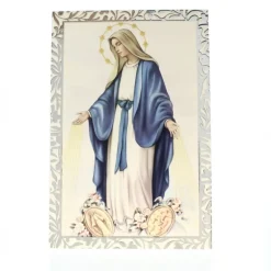 Palais du Rosaire Cadre argenté de la Vierge Miraculeuse 9x13cm^ Cadre Religieux