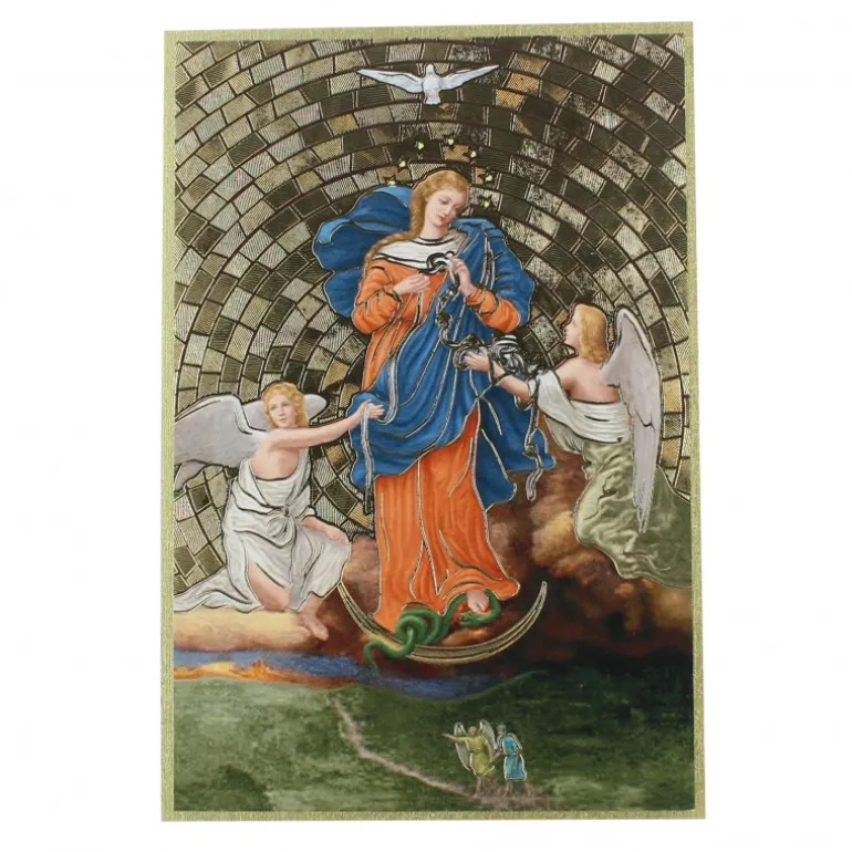 Palais du Rosaire Cadre effet mosaïque Marie qui défait les noeuds^ Cadre Religieux