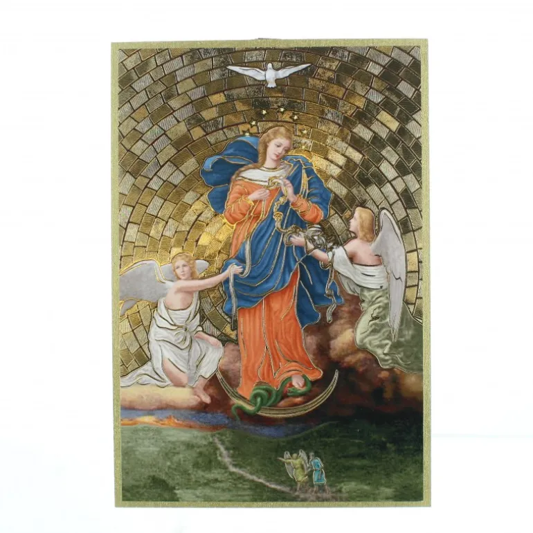Palais du Rosaire Cadre effet mosaïque Marie qui défait les noeuds^ Cadre Religieux