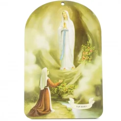 Palais du Rosaire Cadre en bois de l'Apparition 10x5xm^ Cadre Religieux