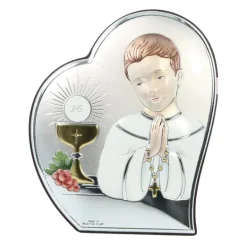Palais du Rosaire Cadre pour Cadeau de Communion pour Garçon 11cm^ Communion | Cadre Religieux