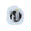 Palais du Rosaire Cadre religieux Apparition de Lourdes argentée 5 x 5,5 cm^ Cadre Religieux