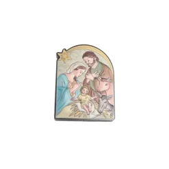 Palais du Rosaire Cadre religieux de la Nativité en bois et aluminium 5x7cm^ Cadre Religieux
