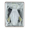 Palais du Rosaire Cadre religieux la Vierge Miraculeuse argentée 5 x 6,5 cm^ Cadre Religieux