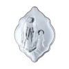 Palais du Rosaire Cadre religieux original Apparition de Lourdes argentée 14 x 21 cm^ Cadre Religieux