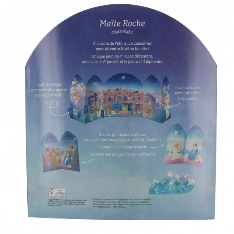 Palais du Rosaire Calendrier de l'Avent - l'Etoile de Noël^ Décoration De Noël | Calendrier De Lourdes