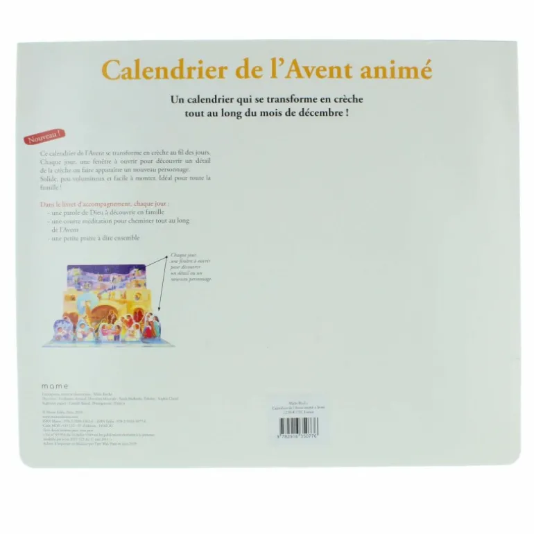 Palais du Rosaire Calendrier de l'Avent animé de Maïté Roche avec un livret^ Calendrier De L'Avent | Calendrier De Lourdes