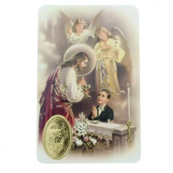 Palais du Rosaire Carte de prière de Communion pour garçon^ Image Religieuse
