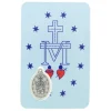 Palais du Rosaire Carte De Prière de la Vierge Miraculeuse Avec Médaille^ Image Religieuse