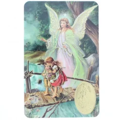 Palais du Rosaire Carte de prière de l'Ange Gardien^ Image Religieuse