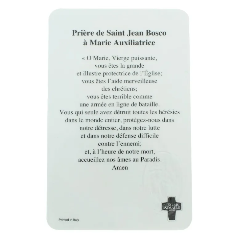 Palais du Rosaire Carte de prière de Marie Auxiliatrice^ Image Religieuse