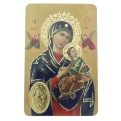 Palais du Rosaire Carte de prière de Notre Dame du Perpétuel Secours^ Image Religieuse
