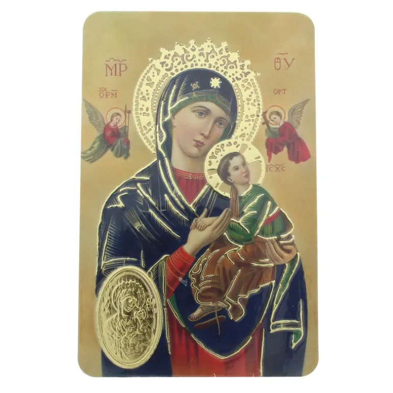 Palais du Rosaire Carte de prière de Notre Dame du Perpétuel Secours^ Image Religieuse