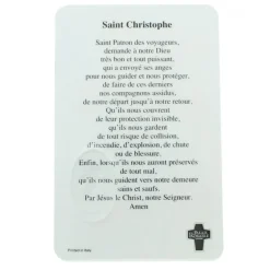 Palais du Rosaire Carte de prière de Saint Christophe^ Image Religieuse