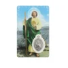 Palais du Rosaire Carte de prière Saint Jude avec médaille^ Image Religieuse