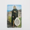 Palais du Rosaire Carte de prière Saint Pérégrin avec médaille^ Image Religieuse