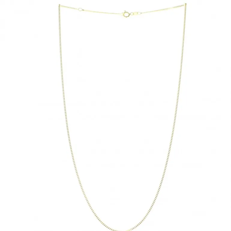 Palais du Rosaire Chaine en Or 9 Carats Maille Gourmette de 45 cm^ Chaîne En Or | Collier En Or
