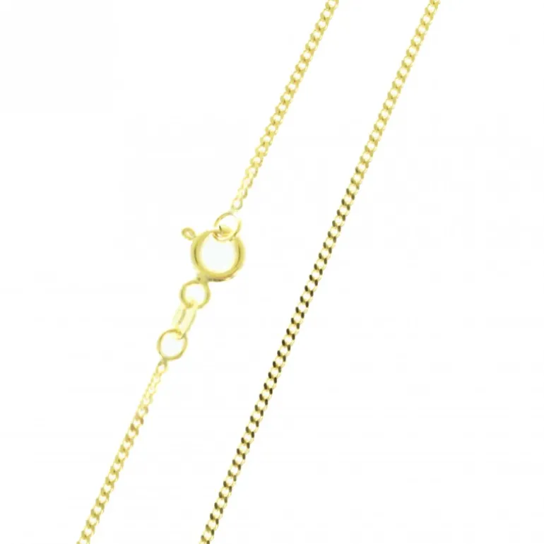 Palais du Rosaire Chaine en Or 9 Carats Maille Gourmette de 45 cm^ Chaîne En Or | Collier En Or