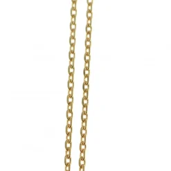 Palais du Rosaire Chaine en Plaqué Or composée de maille forçat limée 60cm^ Chaîne En Plaqué Or | Collier En Plaqué Or