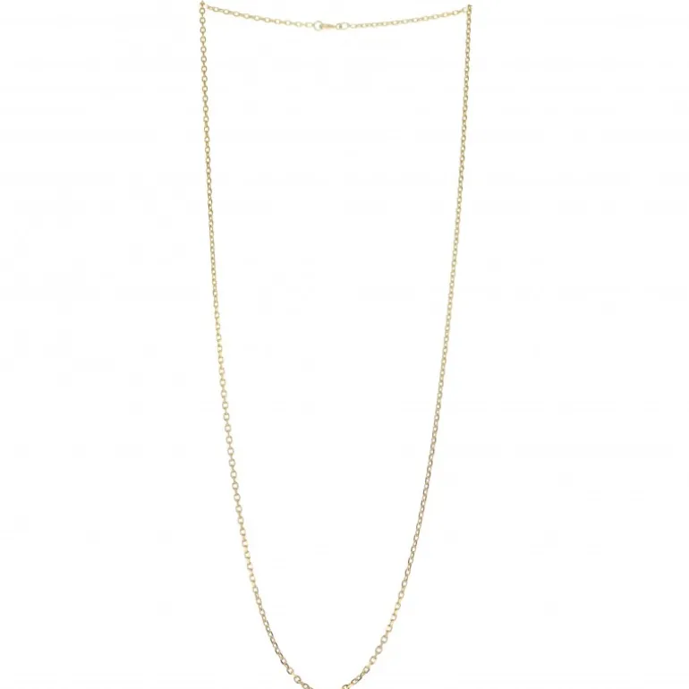 Palais du Rosaire Chaine en Plaqué Or composée de maille forçat limée 60cm^ Chaîne En Plaqué Or | Collier En Plaqué Or