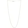 Palais du Rosaire Chaine maille fine en Argent rhodié type forçat 50 cm^ Collier En Argent | Chaîne En Argent
