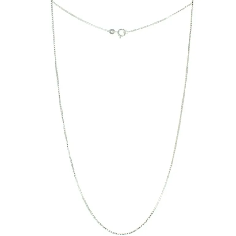 Palais du Rosaire Chaîne en Argent avec une maille vénitienne 45cm^ Chaîne En Argent | Collier En Argent