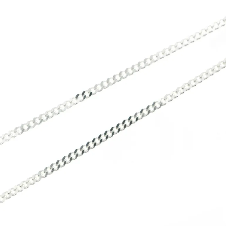 Palais du Rosaire Chaîne en argent 55cm avec une maille gourmette^ Chaîne En Argent | Collier En Argent