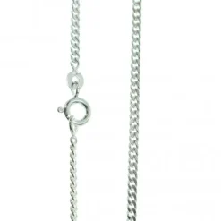 Palais du Rosaire Chaîne en argent gourmette limée 70 cm^ Chaîne En Argent | Collier En Argent
