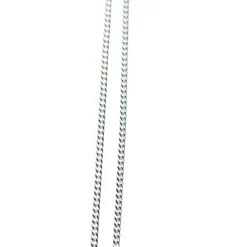 Palais du Rosaire Chaîne en argent gourmette limée 70 cm^ Chaîne En Argent | Collier En Argent